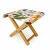 Marta Barragan Camarasa Abstract Strokes Still Life Folding Stool - Deny Designs -Garden Haven Store unnamed file 1763
