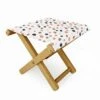 Avenie Cheetah Winter Collection Folding Stool - Deny Designs -Garden Haven Store unnamed file 1767