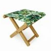 Marta Barragan Camarasa Leaf The Jungle Watercolor Folding Stool - Deny Designs -Garden Haven Store unnamed file 1785