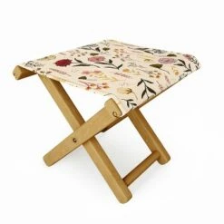 Avenie Cottage Garden IV Folding Stool - Deny Designs