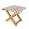 Ninola Design Moroccan Tropic Stripes Green Folding Stool - Deny Designs -Garden Haven Store unnamed file 1793
