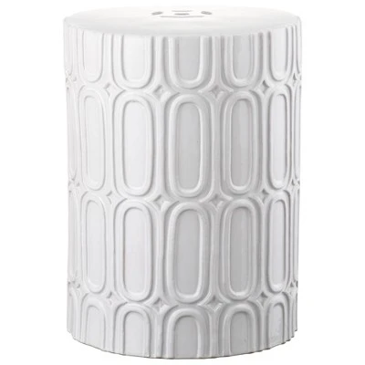 Melody Patio Stool - Safavieh® White 5 Melody Patio Stool - Safavieh® White - Image 3