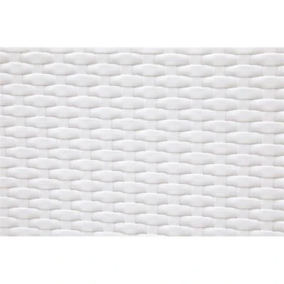 Arthur Modern Rattan Patio Small Ottoman in White - Furniture of America 4 Arthur Modern Rattan Patio Small Ottoman in White - Furniture of America - Image 2