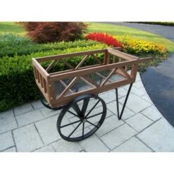 Oakland Living Flower Garden Wagon - Black -Garden Haven Store unnamed file 183