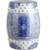 happimess Acanthus 17.8" Chinoiserie Ceramic Drum Garden Stool, Blue/White 2 happimess Acanthus 17.8" Chinoiserie Ceramic Drum Garden Stool, Blue/White -Garden Haven Store unnamed file 1841