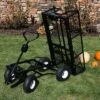 Sunnydaze Decor Sunnydaze Outdoor Lawn and Garden Heavy-Duty Durable Steel Mesh Utility Dump Wagon Cart with Removable Sides - Black -Garden Haven Store unnamed file 188