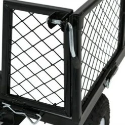 Sunnydaze Decor Sunnydaze Outdoor Lawn and Garden Heavy-Duty Durable Steel Mesh Utility Dump Wagon Cart with Removable Sides - Black 16 Sunnydaze Decor Sunnydaze Outdoor Lawn and Garden Heavy-Duty Durable Steel Mesh Utility Dump Wagon Cart with Removable Sides - Black -Garden Haven Store unnamed file 192