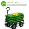 Best Choice Products Heavy-Duty Steel Garden Wagon Lawn Utility Cart w/ 400lb Capacity, Removable Sides, Handle -Garden Haven Store unnamed file 220