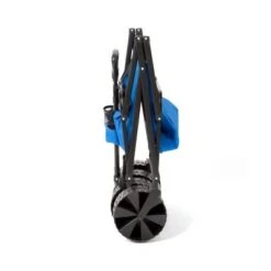 Seina Manual 150 Pound Steel Frame Folding Garden Cart Beach Wagon, Blue/Gray -Garden Haven Store unnamed file 28