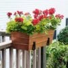 ACHLA Designs Pair of Clamp-On Flower Box Brackets Black - ACHLA Design