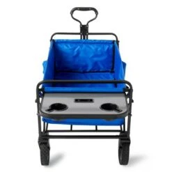 Mac Sports Heavy Duty Steel Frame Collapsible Folding 150 Pound Capacity Outdoor Garden Utility Wagon Yard Cart with Table and Cup Holders, Blue 10 Mac Sports Heavy Duty Steel Frame Collapsible Folding 150 Pound Capacity Outdoor Garden Utility Wagon Yard Cart with Table and Cup Holders, Blue -Garden Haven Store unnamed file 36
