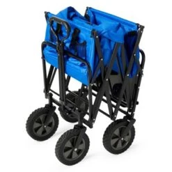 Mac Sports Heavy Duty Steel Frame Collapsible Folding 150 Pound Capacity Outdoor Garden Utility Wagon Yard Cart with Table and Cup Holders, Blue 11 Mac Sports Heavy Duty Steel Frame Collapsible Folding 150 Pound Capacity Outdoor Garden Utility Wagon Yard Cart with Table and Cup Holders, Blue -Garden Haven Store unnamed file 37