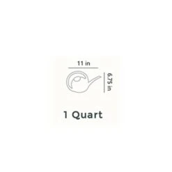 The HC Companies HC Companies RZ.WC2G0B91 2 Gallon Premium Large Mouth Garden Plant Watering Can with Rosette, Water Indicator Level, and Ergonomic Handle (Evergreen)