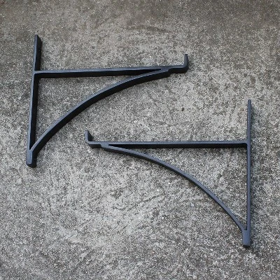 2pk 12.5" Rookwood Mantle Planter Box Bracket Black - ACHLA Designs 5 2pk 12.5" Rookwood Mantle Planter Box Bracket Black - ACHLA Designs - Image 3