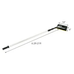 Costway 21FT Telescoping Snow Roof Rake Large Poly Blade Aluminum Tube Non-Slip Handle -Garden Haven Store unnamed file 474