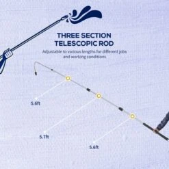 Outsunny 18' 4000 PSI Electric High Pressure Washer Wand Extension Pole -Garden Haven Store unnamed file 580