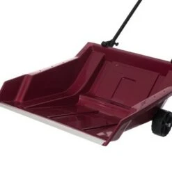 Gardenised Heavy Duty Snow Rolling Remover with Wheels and Wide Blade, Red -Garden Haven Store unnamed file 661