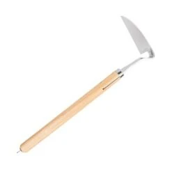 Nisaku NEJIRI Japanese Stainless Steel Long Handle Hoe, 4.5-Inch Blade.