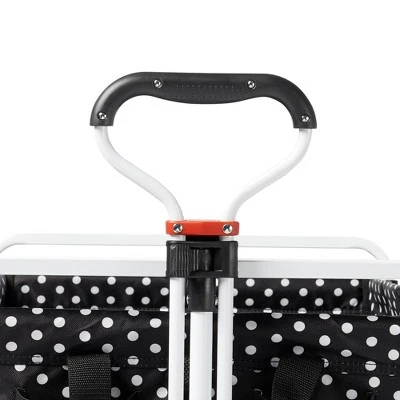 Mac Sports Heavy Duty Steel Frame Collapsible Folding 150 Pound Capacity Outdoor Beach Garden Utility Wagon Cart with 4 All Terrain Wheels, Black Dots 7 Mac Sports Heavy Duty Steel Frame Collapsible Folding 150 Pound Capacity Outdoor Beach Garden Utility Wagon Cart with 4 All Terrain Wheels, Black Dots - Image 5