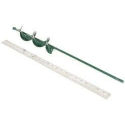 Van Zyverden Flower Bulb Planter Auger and Trowel Set Green