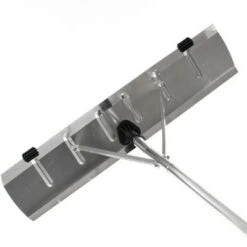 Gardenised Outdoor Extendable Aluminum Sturdy Lightweight Roof Snow Rake with Anti-Skid Handle