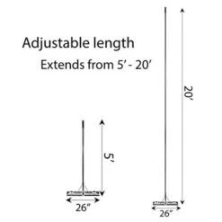 Gardenised Outdoor Extendable Aluminum Sturdy Lightweight Roof Snow Rake with Anti-Skid Handle -Garden Haven Store unnamed file 726