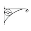 19" Steel Geometric Corona Bracket Black - ACHLA Designs