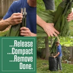 Big Weekend Leafer The New Leaf Collection Yard Waste Cleanup Ripstop Reinforced Nylon Lay Flat and Compress Pole Bagging Tarp System -Garden Haven Store unnamed file 785