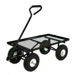 Sunnydaze Decor Sunnydaze Outdoor Lawn and Garden Heavy-Duty Durable Steel Mesh Utility Wagon Cart with Removable Sides - Black 17 Sunnydaze Decor Sunnydaze Outdoor Lawn and Garden Heavy-Duty Durable Steel Mesh Utility Wagon Cart with Removable Sides - Black -Garden Haven Store unnamed file 963