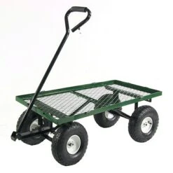 Sunnydaze Decor Sunnydaze Outdoor Lawn and Garden Heavy-Duty Steel Utility Cart with Removable Sides and Weather-Resistant Polyester Liner - Green 18 Sunnydaze Decor Sunnydaze Outdoor Lawn and Garden Heavy-Duty Steel Utility Cart with Removable Sides and Weather-Resistant Polyester Liner - Green -Garden Haven Store unnamed file 989