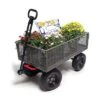 Gorilla Carts Gorilla Cart GORMP-12 5 Cubic Feet 1200 Pound Capacity Heavy Duty Durable Steel Multi Use Quick Dump Wagon Utility Cart w/ 2 In 1 Towing Handle, Gray -Garden Haven Store unnamed file 99