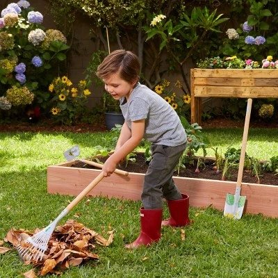 Little Tikes Growing Garden Large Tool Set with Lightweight & Durable Metal Shovel, Rake, Garden Hoe for Kids' 2 Little Tikes Growing Garden Large Tool Set with Lightweight & Durable Metal Shovel, Rake, Garden Hoe for Kids'